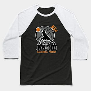 Jacob MVP Custom Player Basketball Prodigy Your Name Baseball T-Shirt